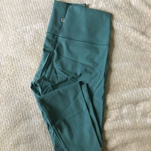 Lululemon Align Leggings- Sea foam Green. Worn twice. Size 8 - length 25”.